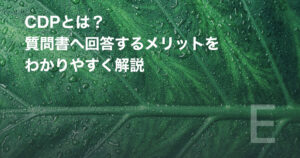 CDPとは?質問書へ回答するメリットをわかりやすく解説