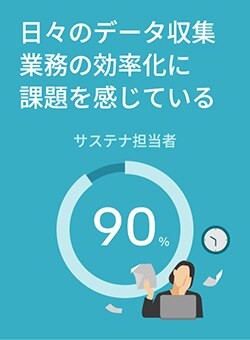 データ収集業務の効率化に課題を持つサステナ担当者の割合